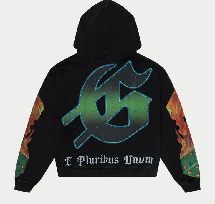 God Speed L.A.G Hoodie (Black wash)