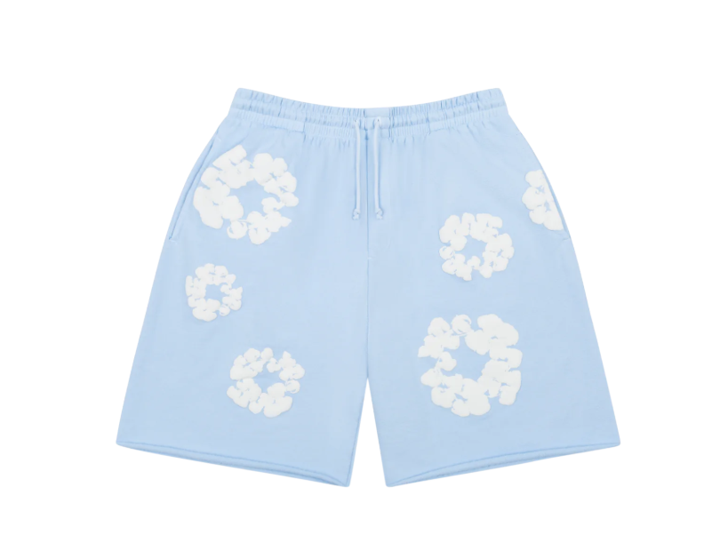 Denim Tears The Cotton Wreath Sweatshorts Powder Blue