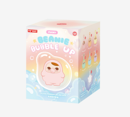 Pop Mart Labubu PUCKY BEANIE BUBBLE UP SERIES-Plush Pendant Single Blind Box