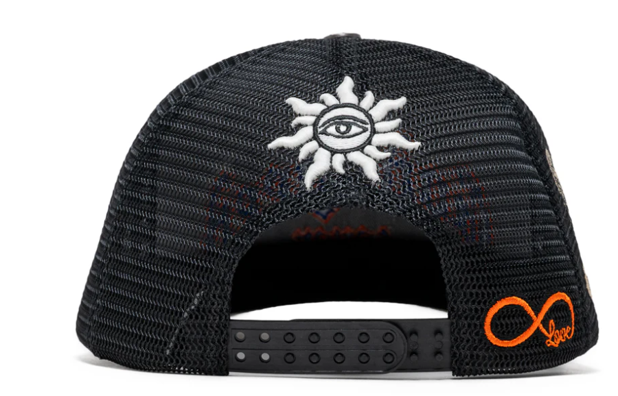 Godspeed Forever Black/Blue/Orange Trucker Hat