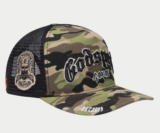 God Speed FOREVER TRUCKER HAT (Camo)