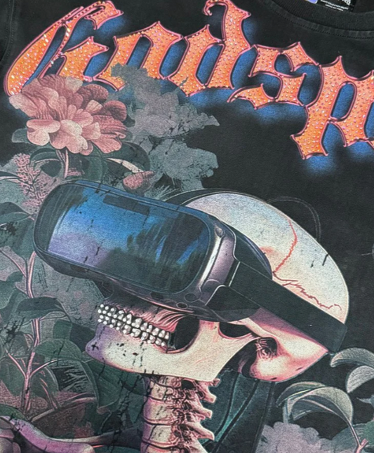 Godspeed "Vision Flowers" VVS Black Wash Long Sleeve