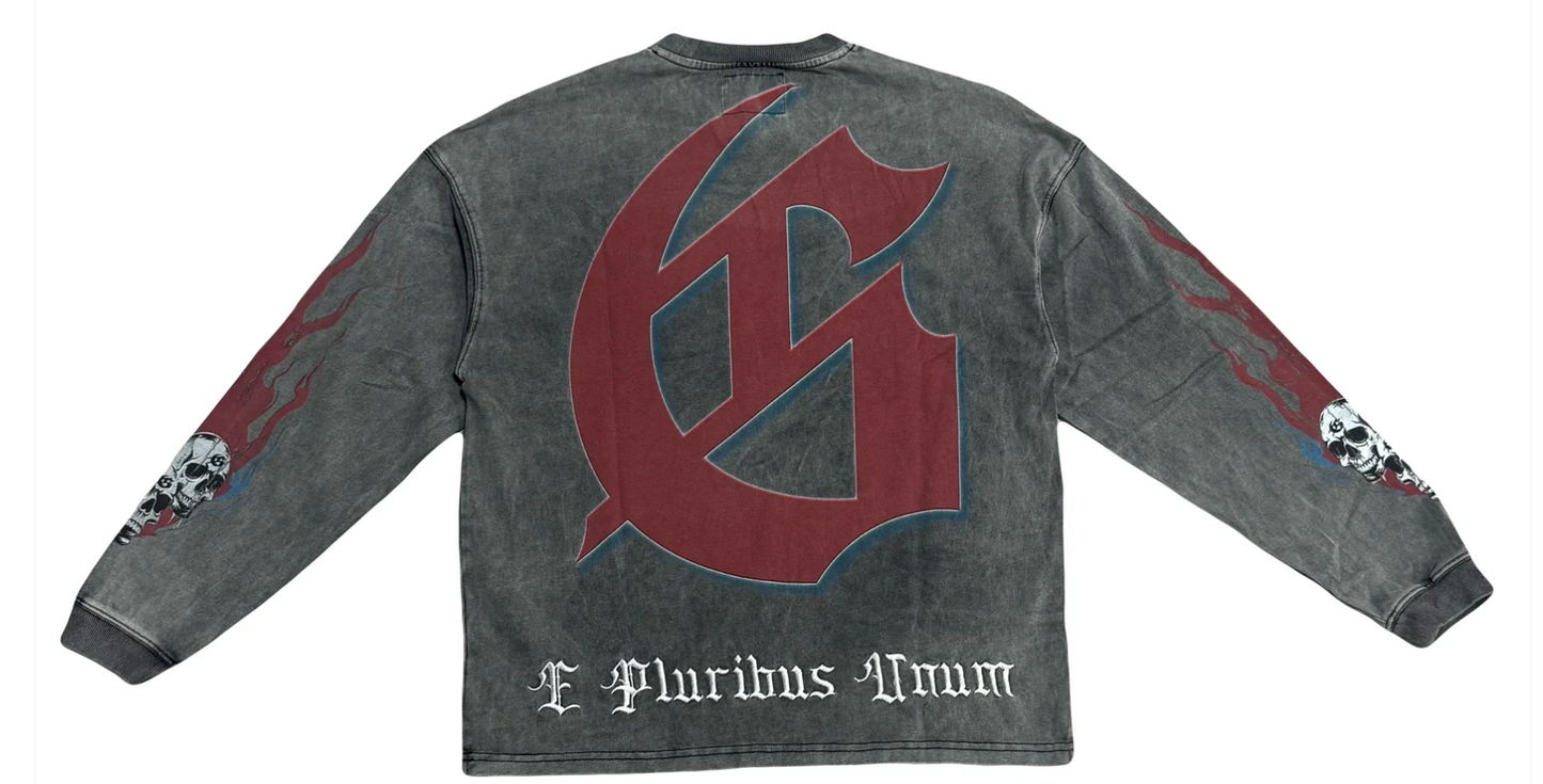 Godspeed Checkmate Long Sleeve Grey Wash