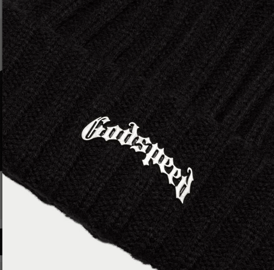 God Speed Og Logo Emblem Beanie Hat Black