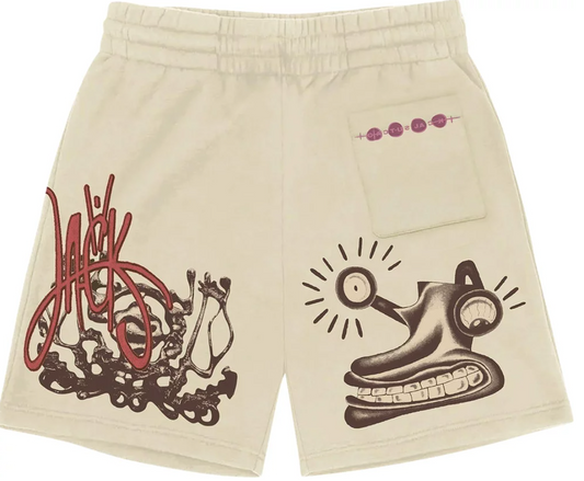 Travis Scott Character Shorts Natural