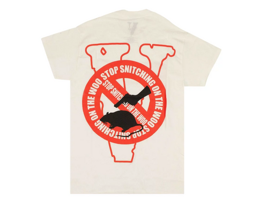 VLONE x Pop Smoke Stop Snitching Red Tee