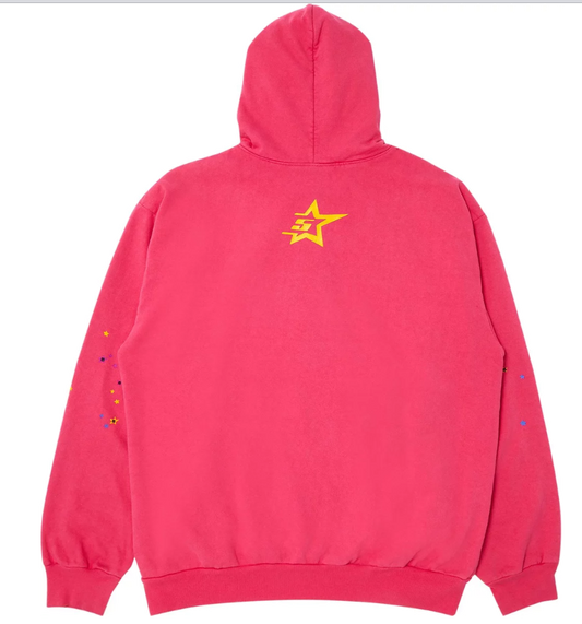 Sp5der P*nk Hoodie Pink