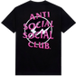 Anti Social Social Club x Fragment Design Pink Bolt Tee Black