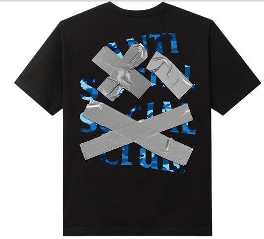 Anti Social Social Club Cancelled Again Tee Blue Black