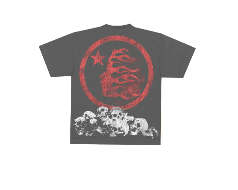 H.star Studios Crowned Skull Short Sleeve Tee Shirt Black