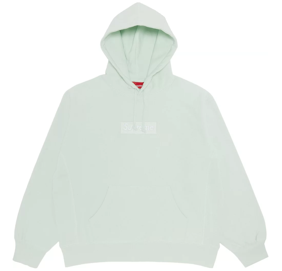 Supreme Box Logo Hoodie Light Green