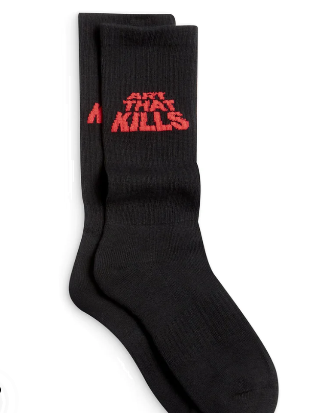 Art That Kills Gallery Dept. Socks Black