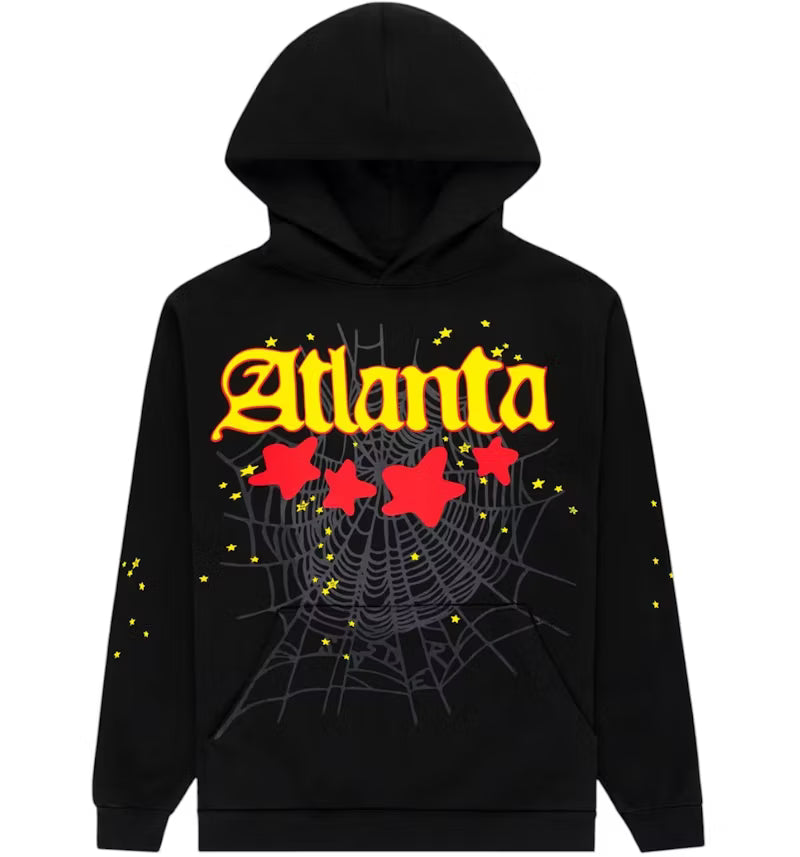Sp5der Atlanta Hoodie Black/Red