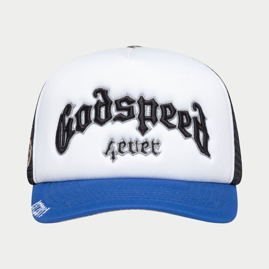 God Speed Forever Foam Trucker Hat (Blk/Royal)