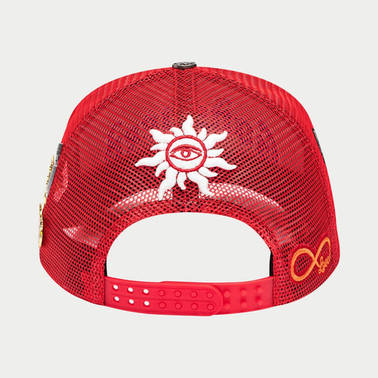 God Speed FOREVER TRUCKER HAT (Red/White/Blue)