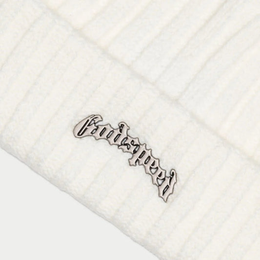 God Speed Og Logo Emblem Beanie (Aspen Snow)