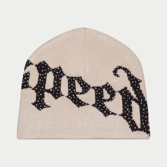 God Speed OG Logo Studded Beanie (Bone)