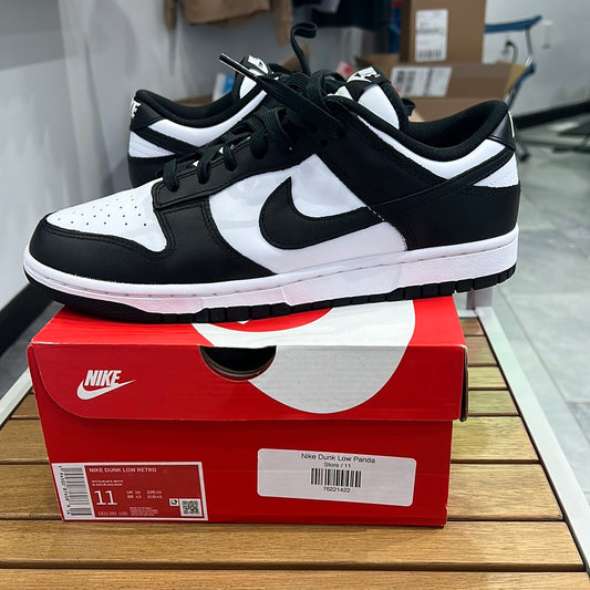 Nike Dunk Low Black and White (WORN ONCE )