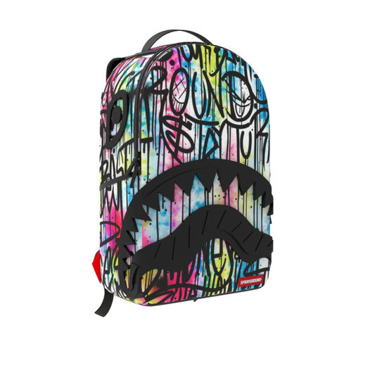 Spray Ground GRAFFITI SHARKMOUTH THROWS DLXSV BACKPACK (B1295)