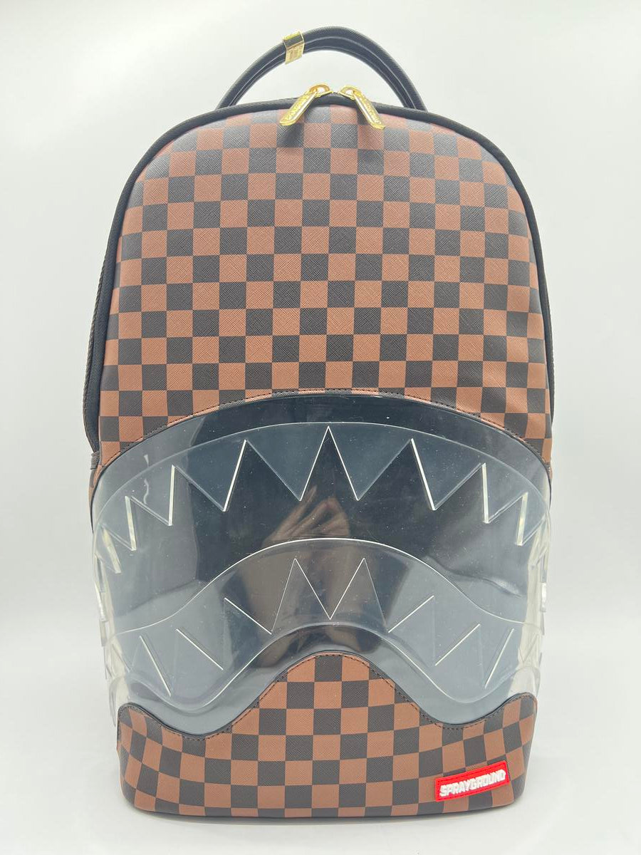 bape shark backpack louis vuitton Spray Ground CLEAR RUBBER SHARKS IN PARIS DLXSV BACKPACK (B5855) – Viper Soles