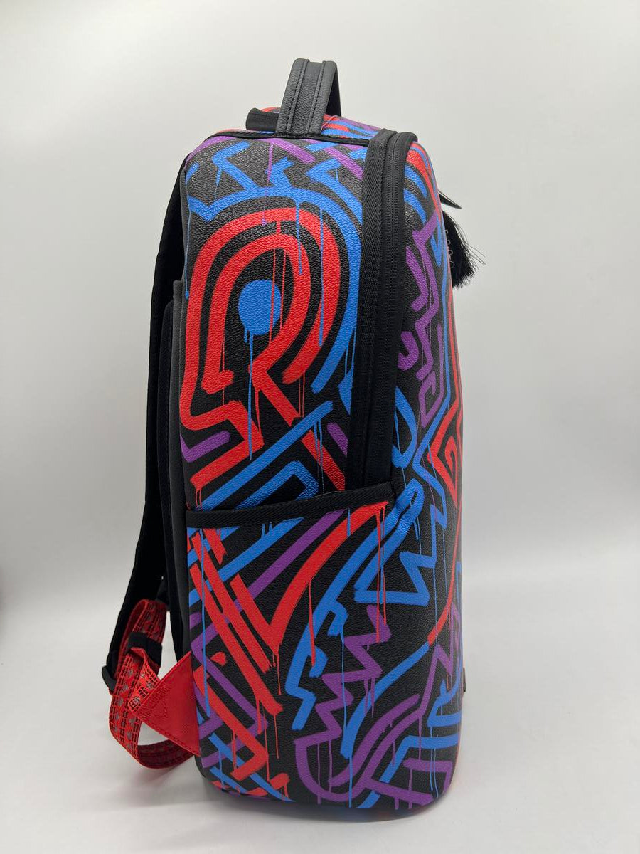 Spray Ground Ai TRIBAL PATTERN DLXSV BACKPACK (B5924)