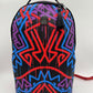 Spray Ground Ai TRIBAL PATTERN DLXSV BACKPACK (B5924)