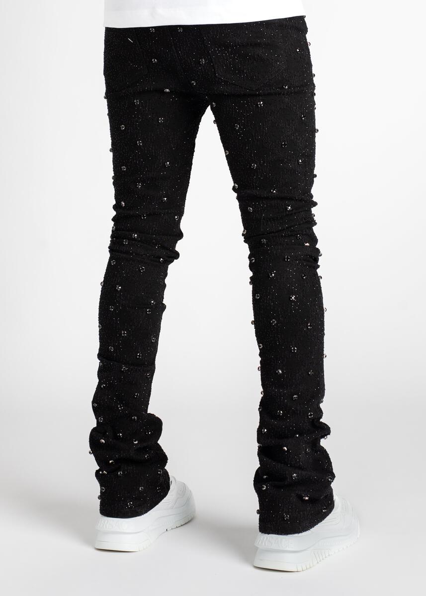 パンツ Guapi All black Embellished Deniem Jeans Guapi All black Embellished Deniem Jeans – Viper Soles
