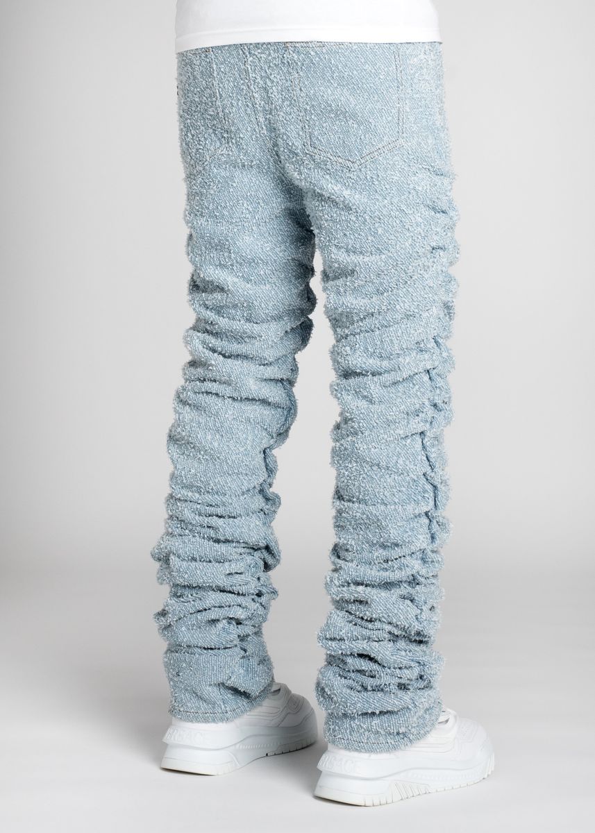 Guapi Sky Blue Super Stacked Denim Jeans – Viper Soles