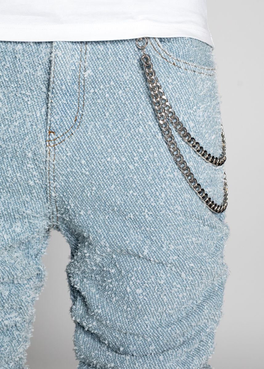 Guapi Sky Blue Super Stacked Denim Jeans – Viper Soles