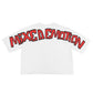 Mixed Emotion White “Monster” Cropped Tee