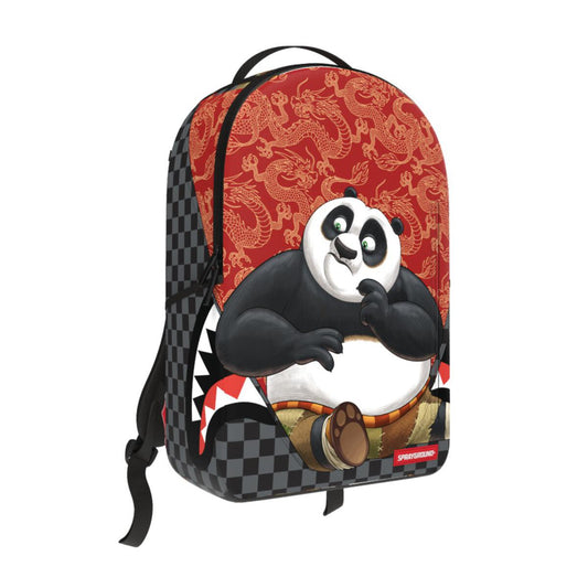 Spray Ground KUNG FU PANDA CURTAIN SITTING Backpack (B6695)