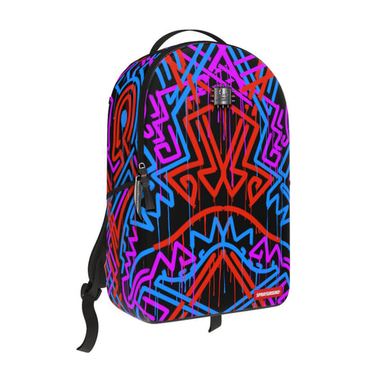 Spray Ground Ai TRIBAL PATTERN DLXSV BACKPACK (B5924)