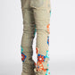 Guapi Vintage Flowers Denim Jeans