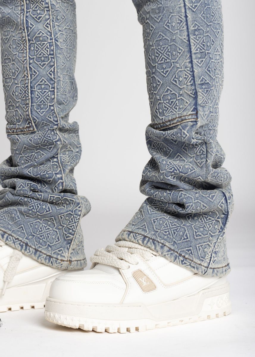 Guapi Vintage Blue Monogram Denim Jeans – Viper Soles