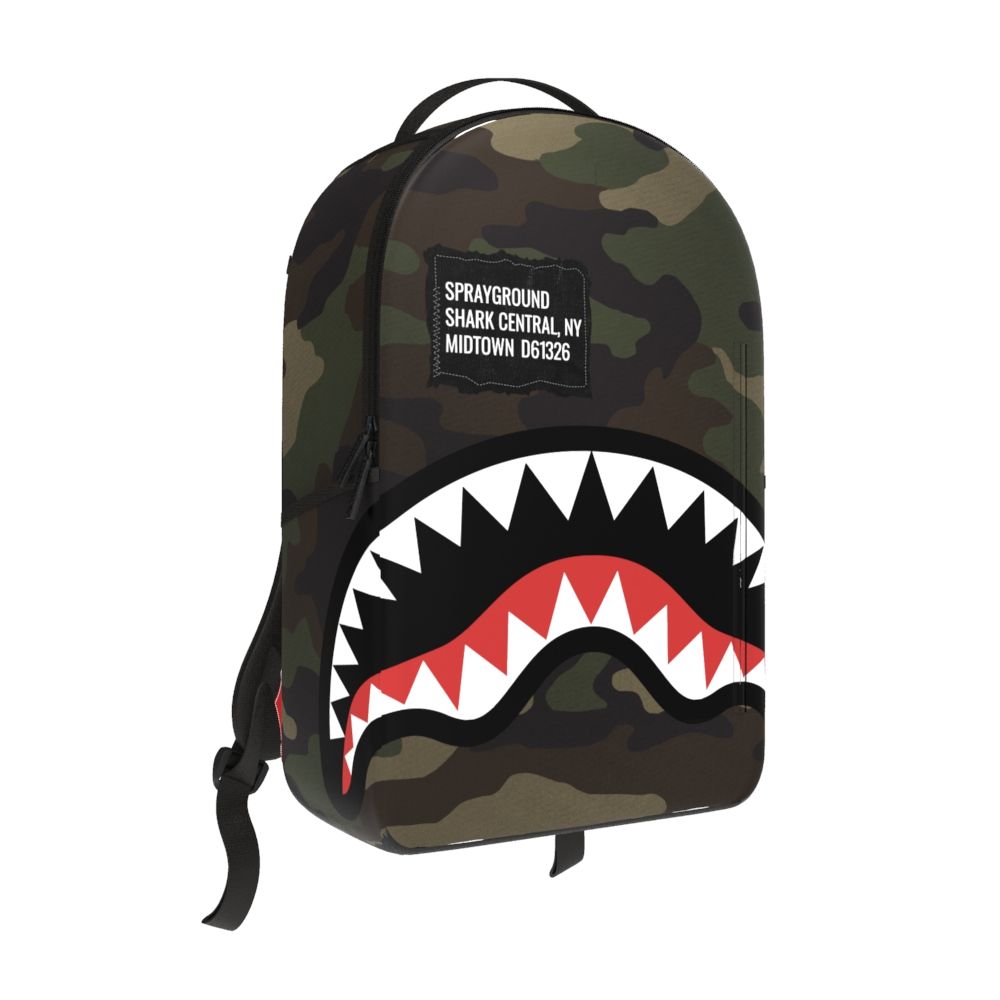 Spray Ground SHARK CENTRAL CAMO DLXS BACKPACK