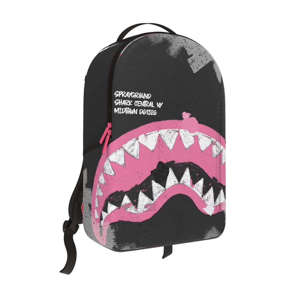 Spray Ground SHARK CENTRAL SORBET HAND PAINTED DLX-COTTON BACKPACK