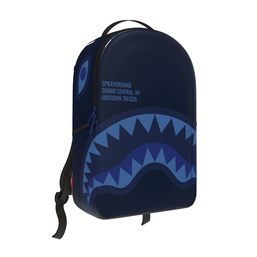 Spray Ground SHARK CENTRAL MIDNIGHT BLUE DLXSV BACKPACK