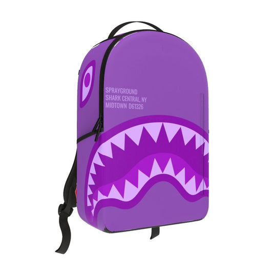 Spray Ground  PURPLE SHARK CENTRAL DLXVS BACKPACK (B7740)