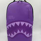 Spray Ground  PURPLE SHARK CENTRAL DLXVS BACKPACK (B7740)
