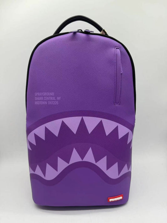 Spray Ground  PURPLE SHARK CENTRAL DLXVS BACKPACK (B7740)