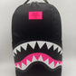Spray Ground SHARK CENTRAL NYLON BLACK PINK Back Pack
