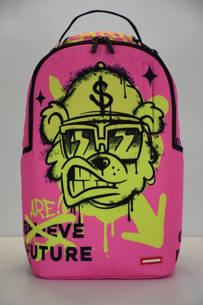 Spray Ground MONEY BEAR GRAFFITI DLXR BACKPACK (B6731)