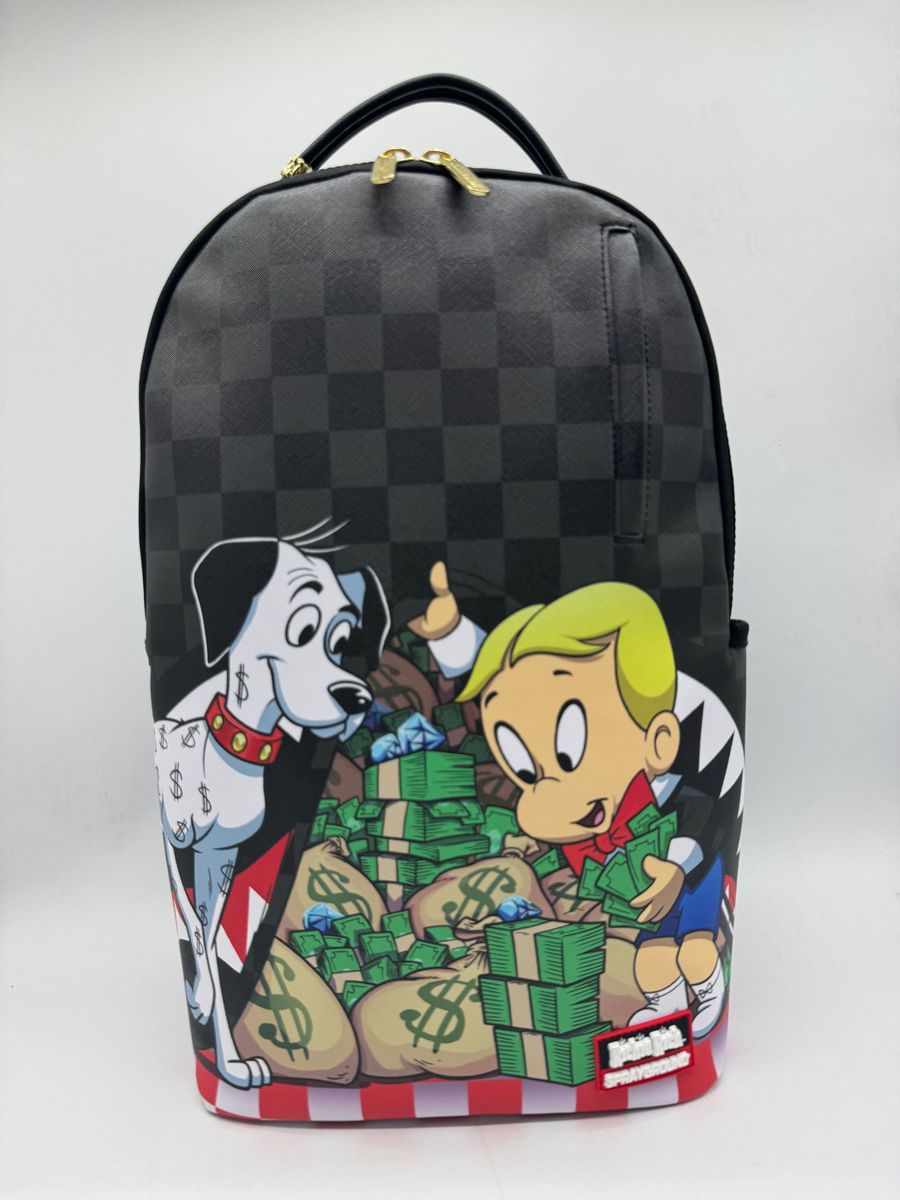 Spray Ground  RICHIE RICH AND DOG MONEY REVEAL DLXSV BACKPACK