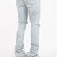 Guapi Aqua Blue Icon Embellished Denim Jeans