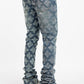 Guapi  Vintage Blue Embellished Denim Jeans