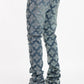 Guapi  Vintage Blue Embellished Denim Jeans