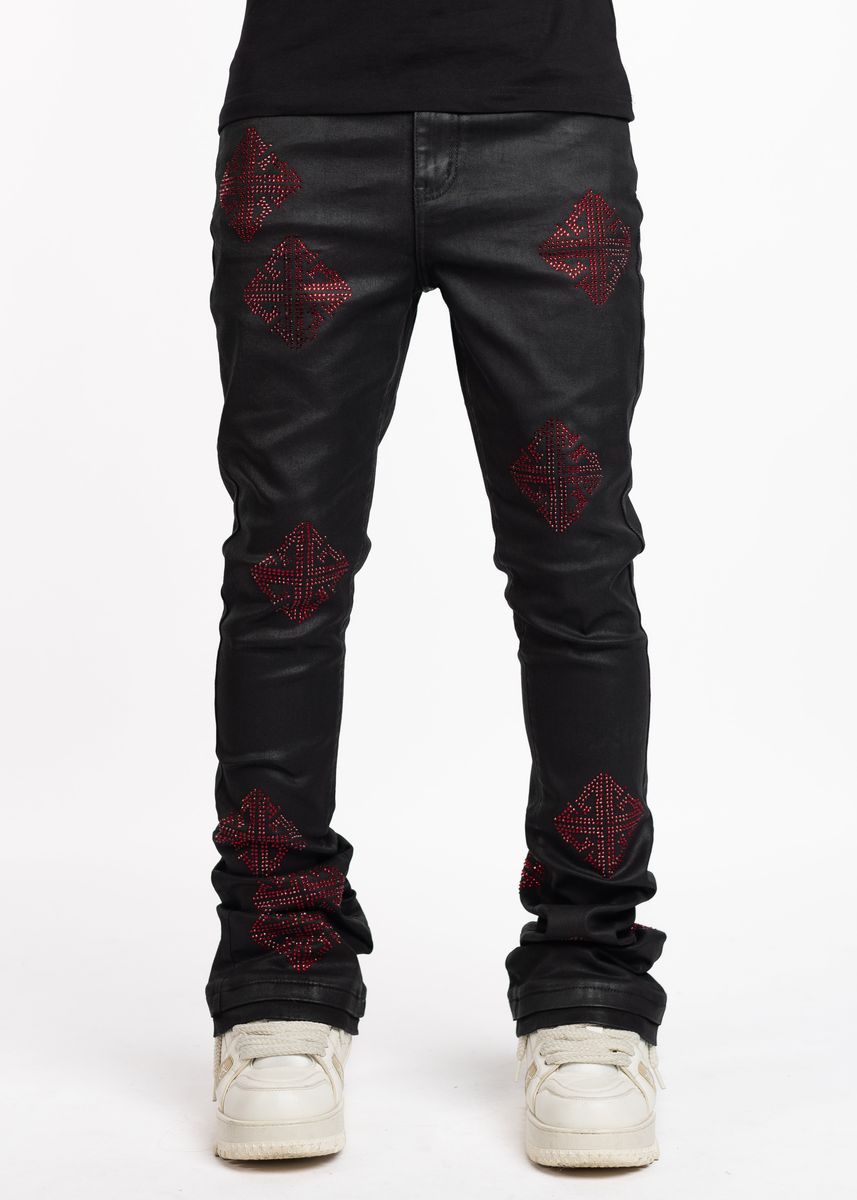 Guapi Obsidian Black Icon Embellished Denim V2 Jeans