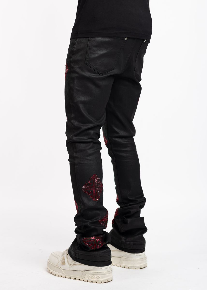 Guapi Obsidian Black Icon Embellished Denim V2 Jeans – Viper Soles