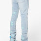 Guapi Aqua Blue Blossom Denim Jeans