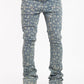 Guapi Vintage Blue Laser Stars Denim Jeans